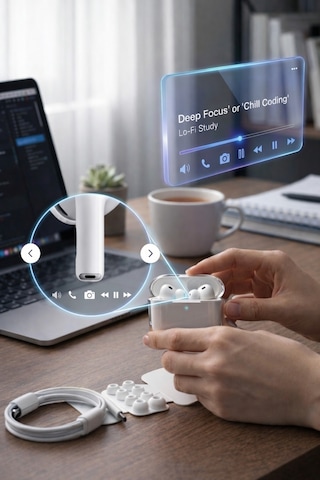 Air Pro3 ANC 2026 Dokunmatik Premium Bluetooth Kulaklık - Aktif Gürültü Engelleme, HD Ses, Şeffaf Mod, Tüm Telefonlarla Uyumlu