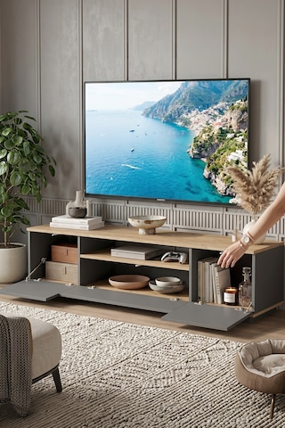 Yurudesign Future Tv Ünitesi Fr7-Aa Çam-Antrasit