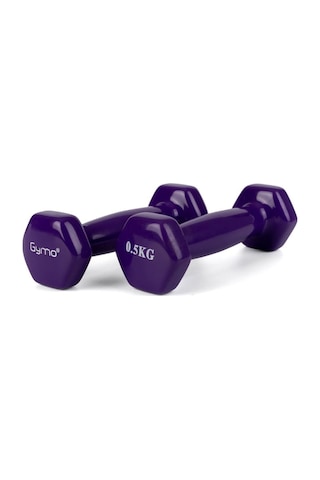 Gymo Hex Shape Vinil Dambıl 2x500g Mor