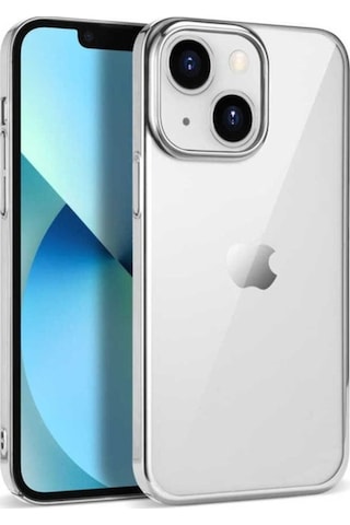 Apple Uyumlu iPhone 14 Plus Kılıf Zore Pixel Kapak Gümüş