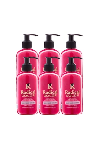 Radical Color New 25/candypink Amonyaksız Su Bazlı Saç Boyası 250 Ml 6 Adet Şeker Pembesi
