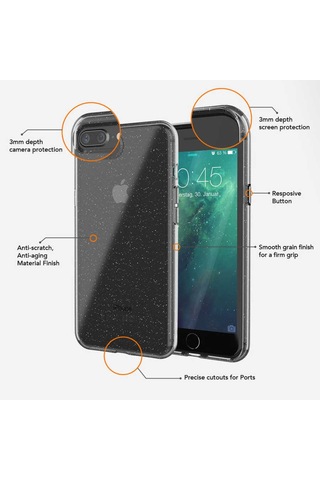 Apple Uyumlu iPhone 8 Plus Ur Vogue Kapak-Rose Gold