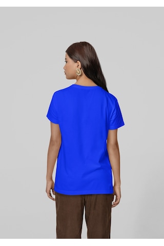 Unisex Renkli Graffiti Baskılı Oversize Beyaz T-shirt Lacivert