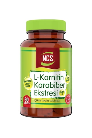 Ncs Karabiber Extreli L-Karnitin 60 Tablet