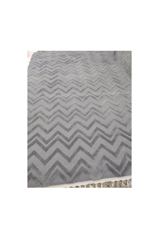 İpek Lüx 160x230 4m2 Polyester İplik Dokuma Antrasit