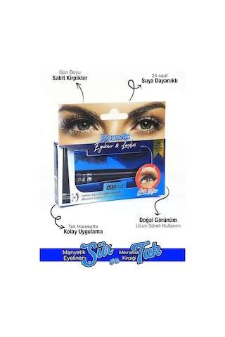 Mara Mıknatıslı Eyelıner& Kırpık Orta Yogun / Magnetic Eyelashes&eyelıner Medıum Intense