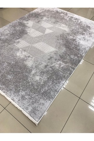 Merinos Halı Ritim 73344 095 Serisi Salon Oturma Yatak Odası Halısı Gri