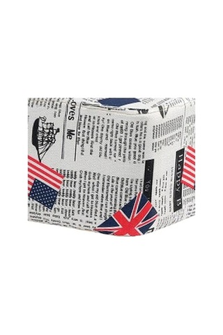 Flybuy Ud Tabure Renkli Pamuk Keten Koltuk, 28x28x18cm, Çok Renkli Koltuk Örtüsü, Ev/kafe/salon İçin Çok Renkli