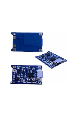 Tp4056 Micro Usb Korumalı 18650 Pil Şarj Devresi