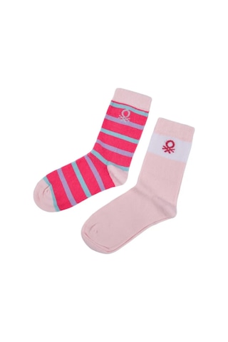 Unıted Colors Of Benetton Erkek Çocuk 2'li Soket Çorap Bnt-g24085 Pembe