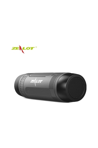 Ximistore9 Zealot S1 Bluetooth Hoparlör - Taşınabilir Bisiklet Ses Sistemi, Fm Radyo, Su Geçirmez, Tf Kart/dijital Giriş, El Feneri Gri