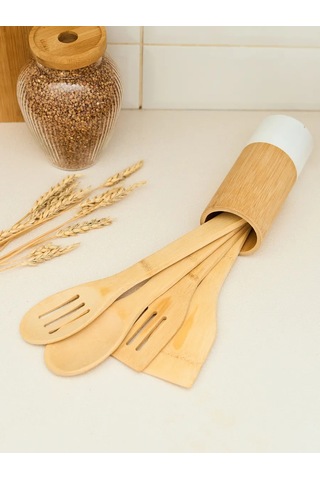 Topichome Bambudan Yapılmış Mutfak Aksesuarları Seti 244635525 Aromatik