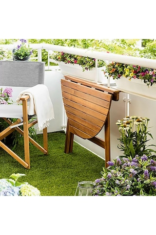 Evinizin Atölyesi Katlanabilir Balkon Masası Çok Renkli