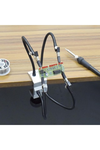 Suntek Magideal  Lehimleme İstasyonu Tutucu Pcb Fikstürü Kaynak Gümüş