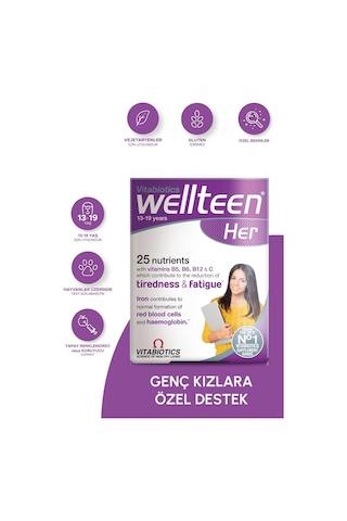 Wellteen Her 13-19 Years Vitabiotics 30 Tablet