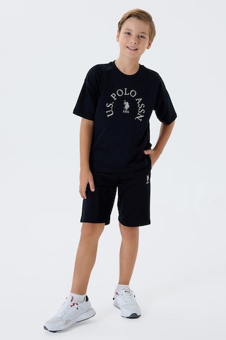 U.S. Polo Assn. Erkek Çocuk Bermuda 2'li Takım Siyah-2627