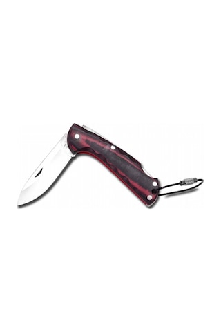 Bora 207 Mb Kilitli Mini Çakı Yuvarlak Ağızlı Mikarta Saplı Kahverengi - Gümüş