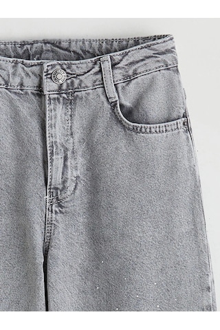Lc Waikiki Karışık Wideleg Taşlı Kız Çocuk Jean Pantolon Karısık