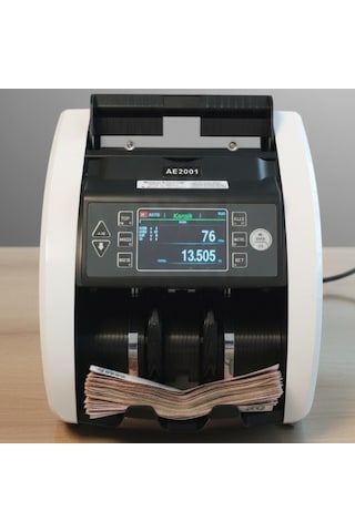 Bill Counter Ae-2001 Karışık Para Sayma Makinesi Usd, Euro, Tl, Gbp, Syp