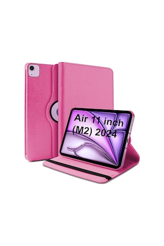 Apple Uyumlu iPad Air 11 2024 A2902-a2903 M2 Dönebilen Pu Deri Standlı Tablet Kılıfı