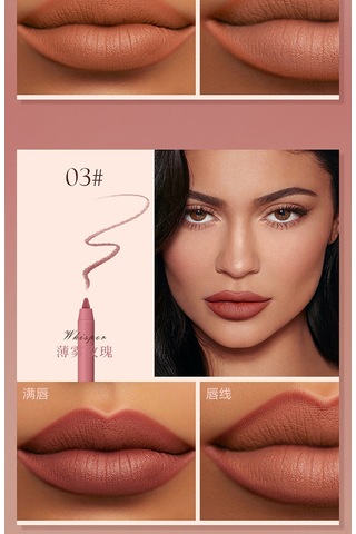 Mufunye Çok Amaçlı, Kolay Uygulanır, Suya Dayanıklı Ruj Kalemi Seti - Uzun Süren Mat Bitiriş