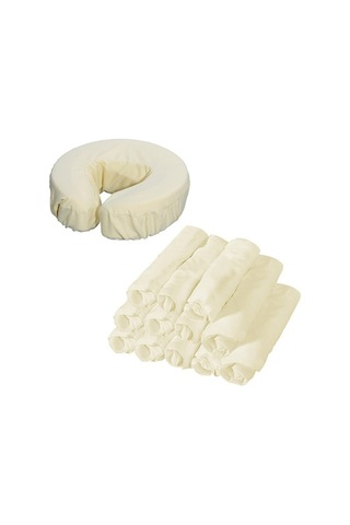 Ganzhoushop Yüz Suntek Masası Masaj Kapakları Kafalık Beşik Krem 12 Adet