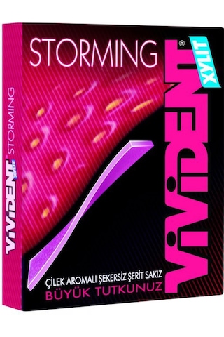 Vivident Storming Çilek Aromalı Sakız 18 x 33 G