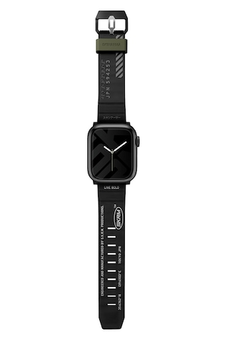 Watch Akıllı Saat Kordonu 42mm Kordon Shokku Strap Kayış Siyah Siyah