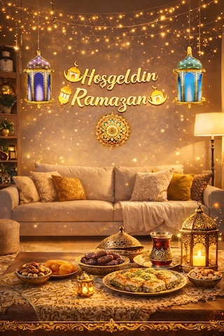 Hoşgeldin Ramazan Süslemesi Ve Kandil Süsleri Tüm Yaşlar