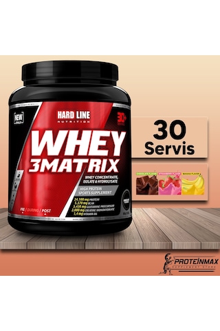 Hardline Whey 3 Matrix 908 Gram - Protein Tozu