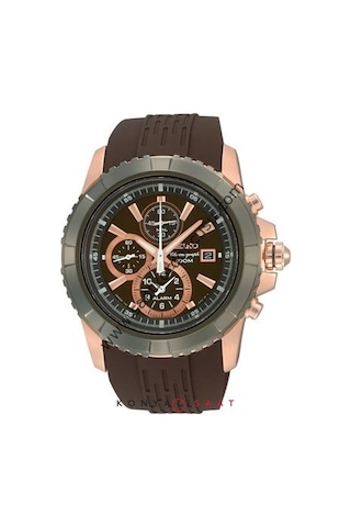 Seiko Snae16p Lord Modeli Kahverenk Silikon Kordon Kahverengi