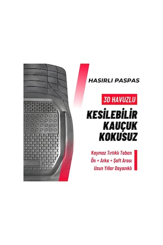 Fiat Egea Urban Plus Uyumlu 4d Havuzlu Hasırlı Paspas Fs