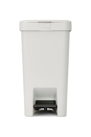 Brabantıa Stepup Açık Gri Plastik Pedallı Çöp Kutusu 16lt Beyaz