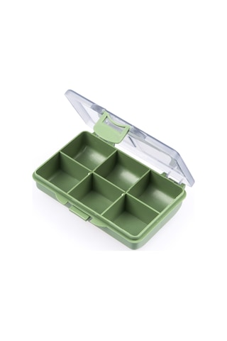 Xindoker 6 Bölmeli Balıkçılık Malzemeleri Kutusu - Taşınabilir, Nem Gösterici, Pe Plastik, Sınıflandırma Kolay, Dayanıklı