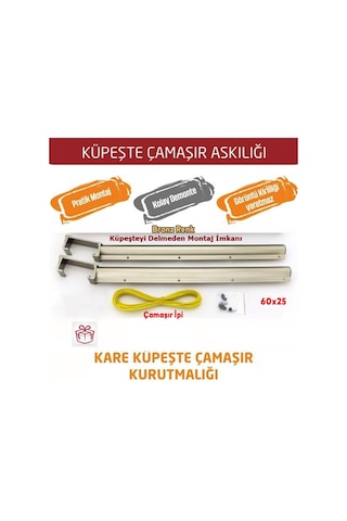Küpeşte Alümi Nyum Balkon Çamaşırlık Kurutmalık 60 25 Bronz Diğer