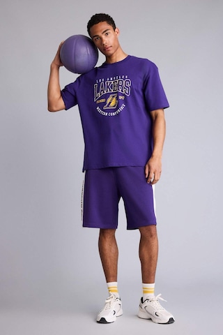 Defacto Nba Los Angeles Lakers Baggy Fıt Şort H3427ax26smpr299 Mor-pr299