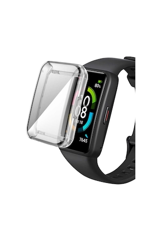 Huawei Band 6 Mkst Watch Gard 09 Koruyucu Silikon - Renksiz
