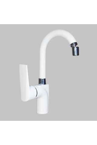 Acar A07 01 281 Safir Kuğu Lavabo Bataryası Beyaz