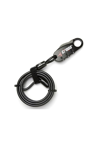 Crops Bisiklet ve Motosiklet Kask Klidi 4x1800 MM Şifreli Beyaz