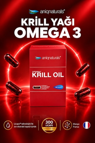 Aniqnaturals Superbaboost Krill Yağı Oil 300 Licaps