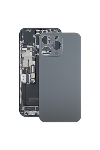 Cbtx Apple Uyumlu iPhone 15 Pro Max Cam Pil Arka Kapak Siyah