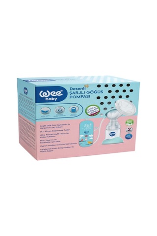 Wee Baby 168 Desenli ve Şarjlı Tekli Göğüs Pompası