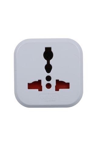 Depa İngiliz Fiş Çevirici Adaptör - İngiliz İngiliz Priz - Beyaz - 11108-uk