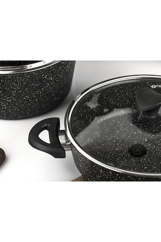 Taç 3455 Master Cook 7 Parça Granit Tencere Seti