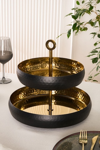 Karaca Arven 2 Katlı Dekoratif Servislik 26x32 cm