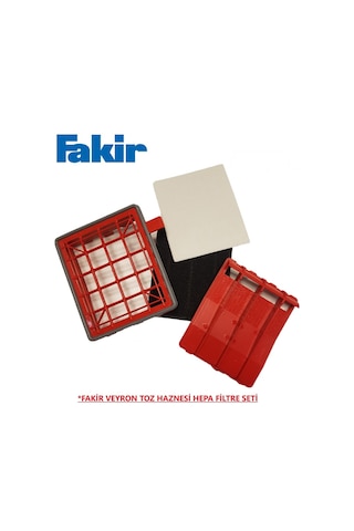 Fakir Veyron Turbo Yıkanabilir Hepa Filtre + Keçe + Sünger Seti (67784479)