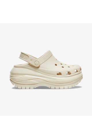 Crocs Classic Mega Crush Kadın Krem Terlik Düz 207988 KREM Krem