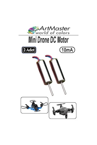 Mini Drone Motoru 2 Adet Çekirdeksiz Yüksek Hızlı Güçlü Deney Dc Dron Motoru Uçak Mini Drone Motoru Okul Helikopter