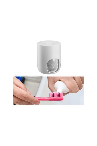 Pazly Suntek Otomatik Monte Macunu Ev Duvara Dispenseri Diş Beyaz Banyo Lf Diğer