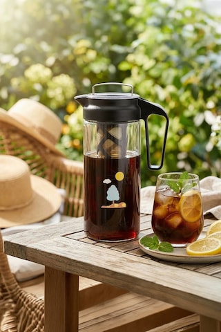 Any Morning CGJ054 Soğuk Demleme Kahve ve Çay Sürahisi 1300 ML Siyah